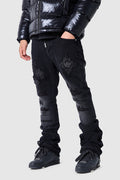 Icon Patch Flare Jean - Black