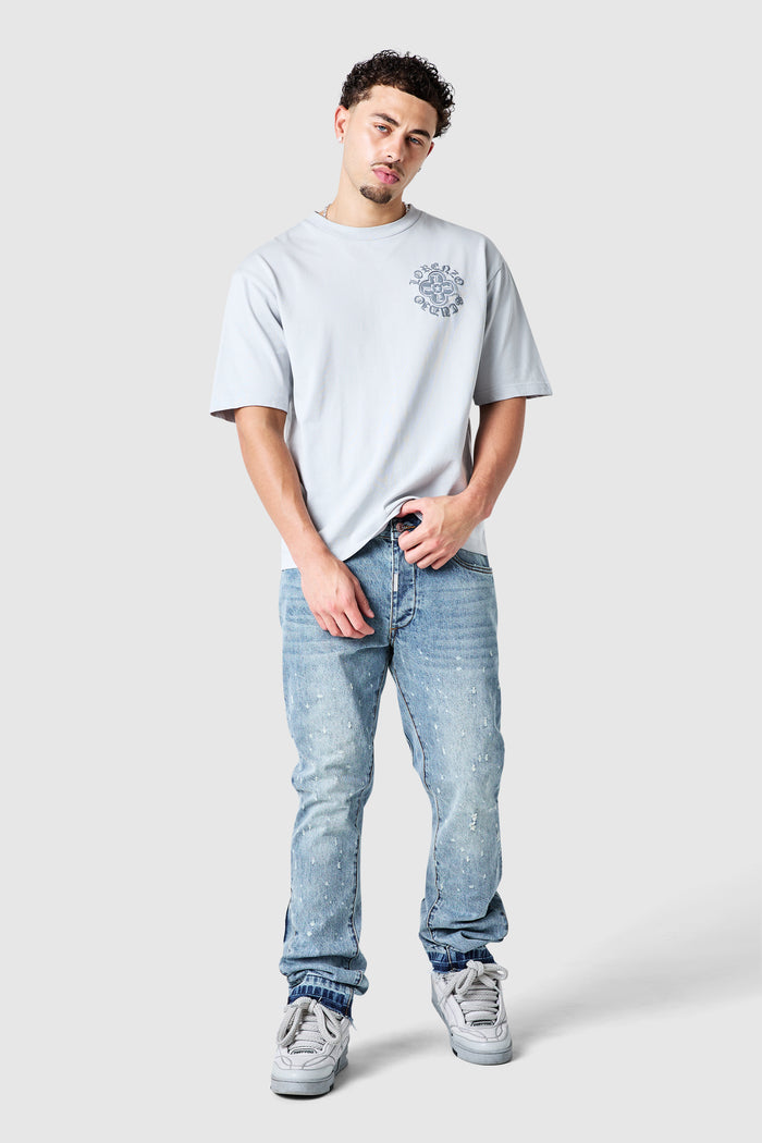 Inferno Flare Jean - Light Blue Stone Wash