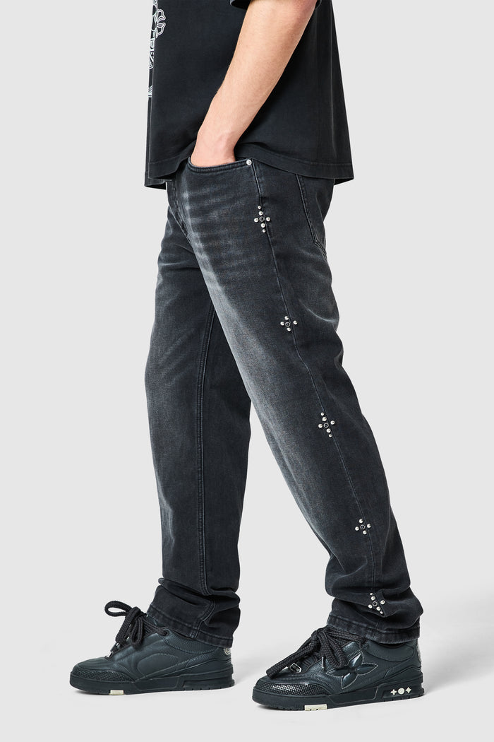 Jewel Straight Jean - Black