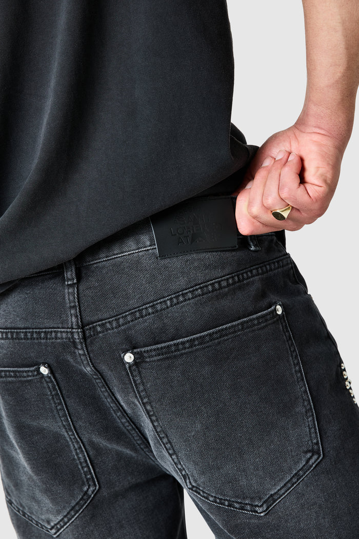 Jewel Straight Jean - Black