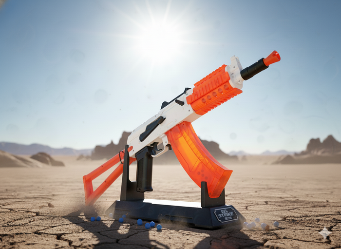 LeHui AK 74U Gel Blaster With Tactical Laser & Torch