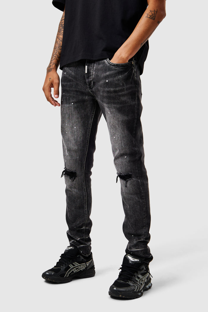 Leone Slim Jean  - Faded Black