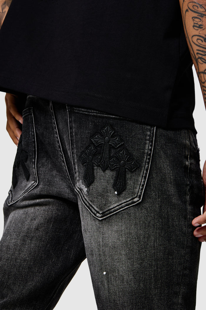 Leone Slim Jean  - Faded Black