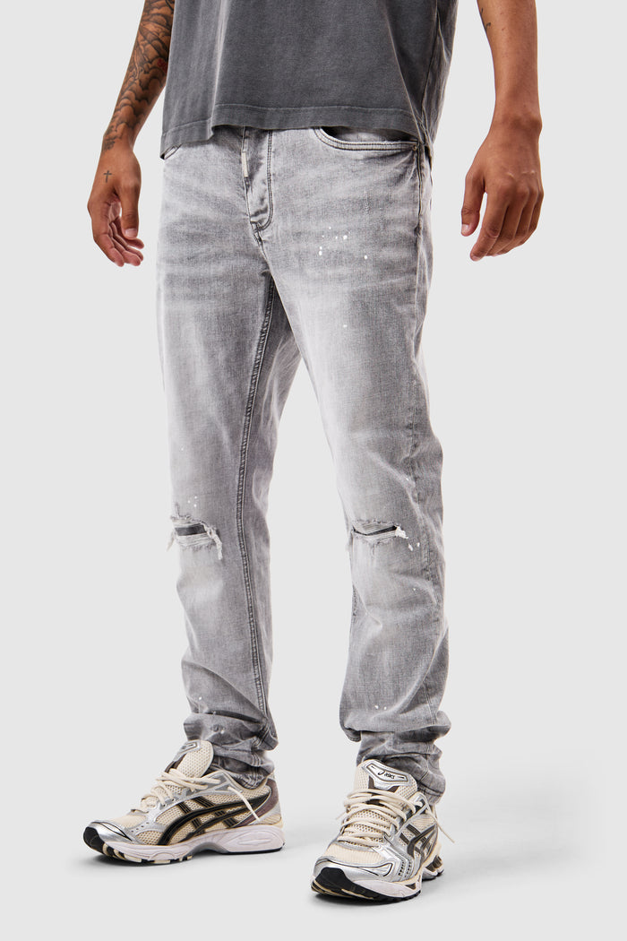 Leone Slim Jean  - Light Grey