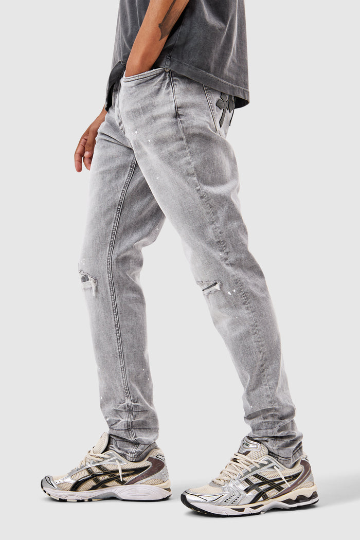 Leone Slim Jean  - Light Grey