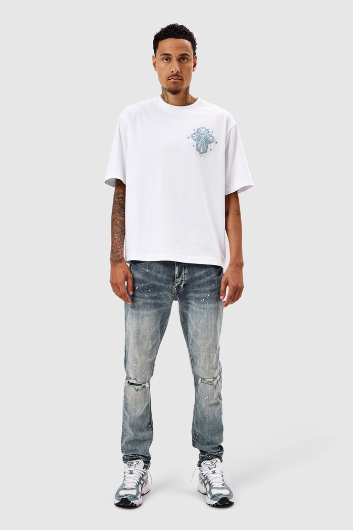 Leone Slim Jean  - Mid Blue