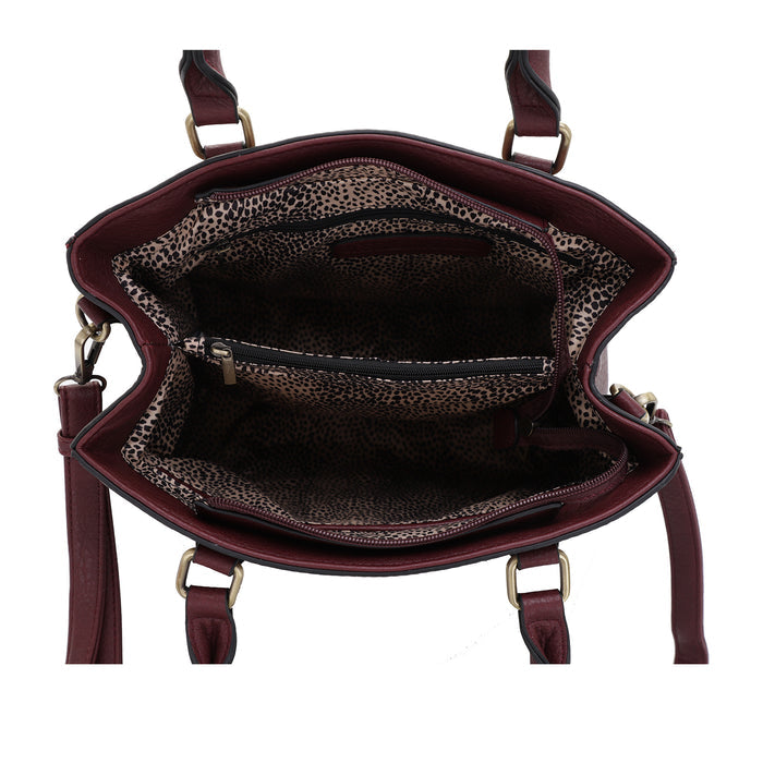 Lioness Concealed Carry Satchel Bag with Tassel