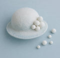 LUXURY Felted Snow Ball  Hat - Crystal Collection