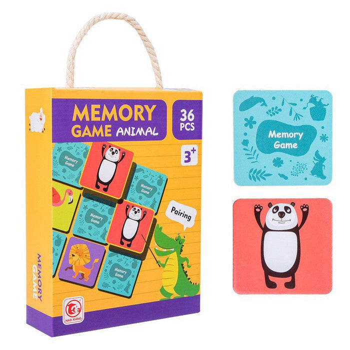 Memory Game Box Set with colorful cards and packaging