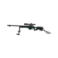 Metal Keychain - PUBG - AWM - Black - Small