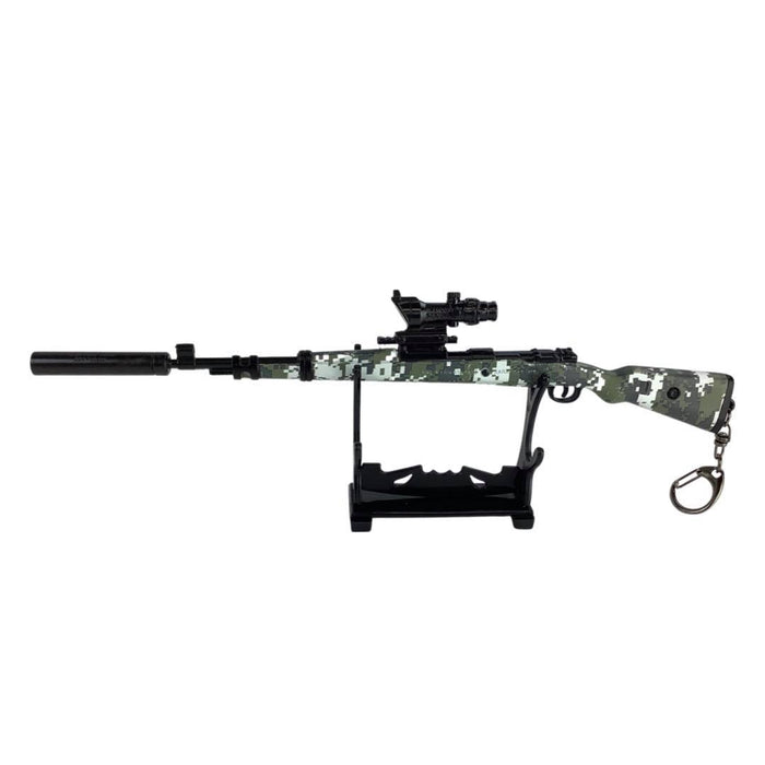 Metal Keychain - PUBG - KAR98- Digital Camo