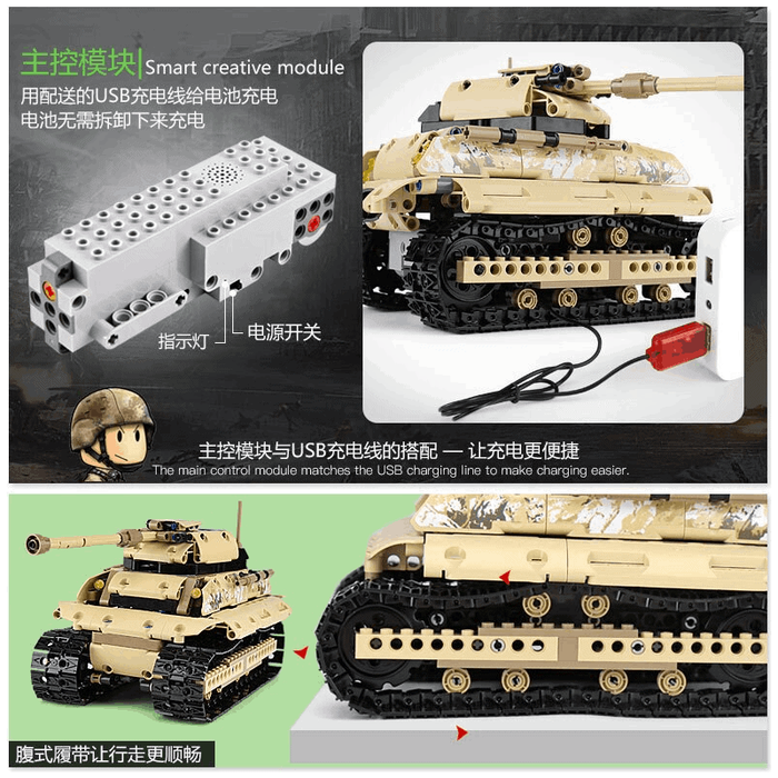 MOULD KING 13011 Huge Tank with 499 Pieces