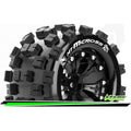 MT-Mcross 2.8 tyre w/rim Black 12mm hex