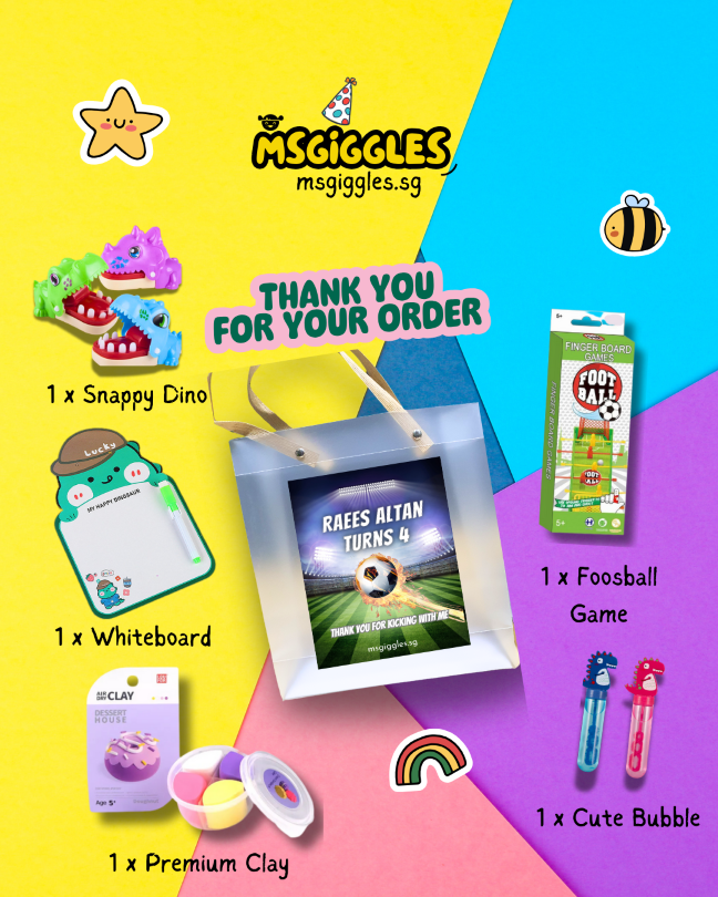 MVP Party Pack decorations for Raees Altan's birthday celebration