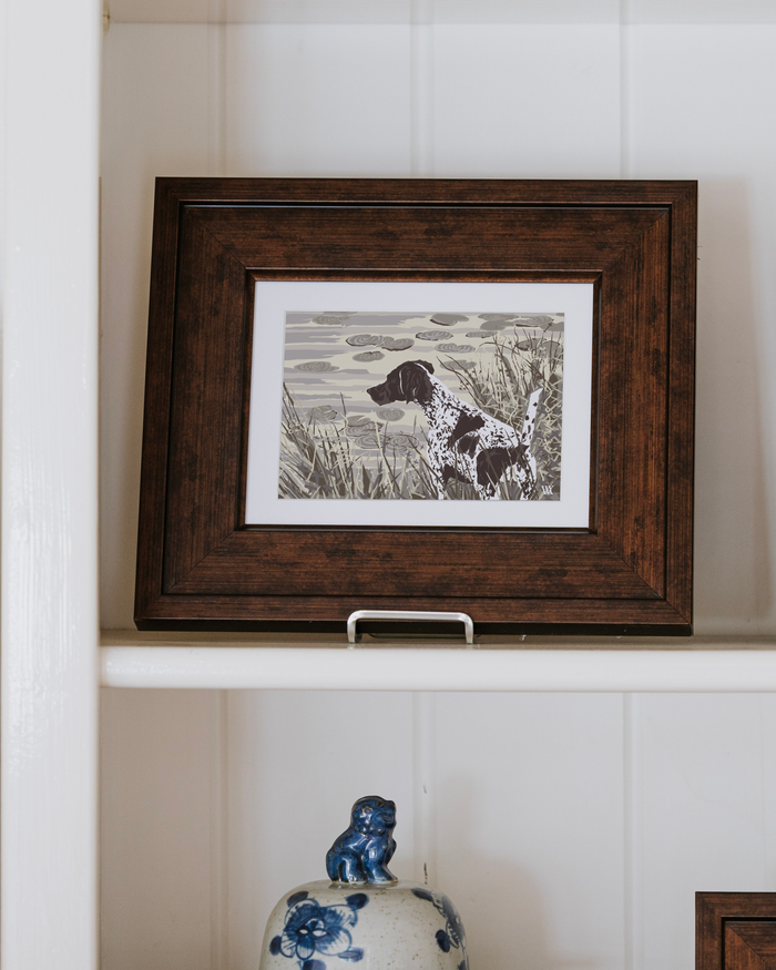 Neutral German Shorthair at Pond