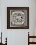 Neutral On the Hunt Framed Scarf Print