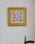 Neutral Pointing Strong Framed Scarf Print