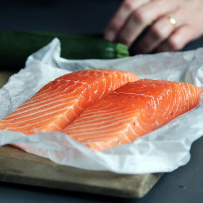 NORWEGIAN SALMON FILLETS 4 x  +-200g