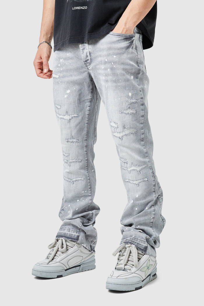 Oasis 2.0 Flare Jean - Light Grey