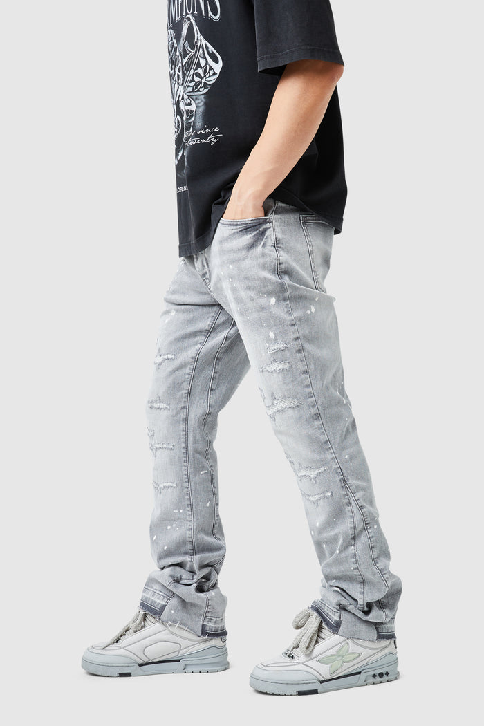 Oasis 2.0 Flare Jean - Light Grey