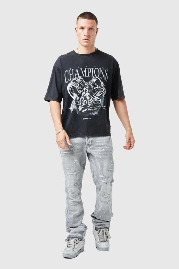 Oasis 2.0 Flare Jean - Light Grey