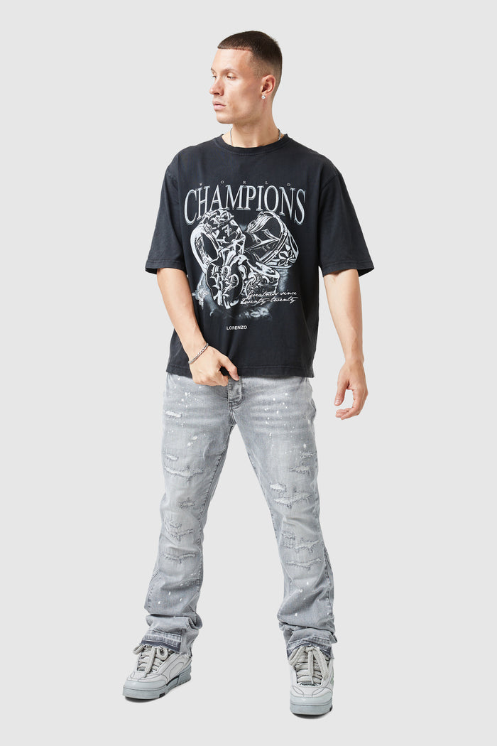 Oasis 2.0 Flare Jean - Light Grey