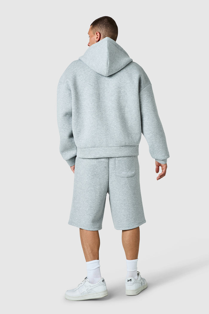 Origin Boxy Scuba Hood Twinset - Grey Marl