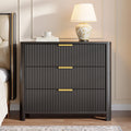 Oversized Nightstand, 31.5" Wide Bedside Table with 3 Drawers for Bedroom