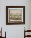 Pale Pink Marsh Flyer Framed Scarf Print