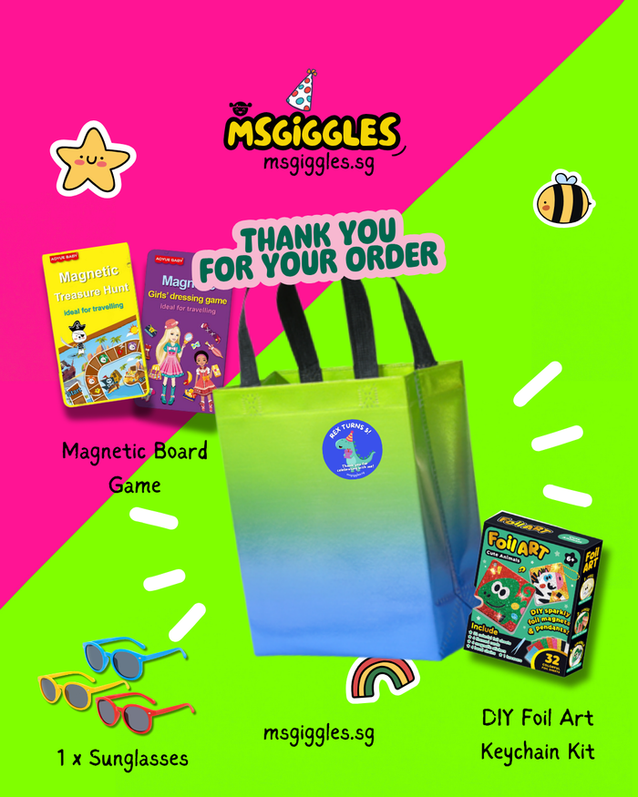 Pocketful of Play Party Pack with fun toys for parties and playdates inspired by Thaddeus