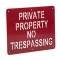 Private Property - No Trespassing Sign | Single