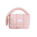 Puffer Travel Pouch in pastel colors with quilted, soft, puffy design for organizing essentials