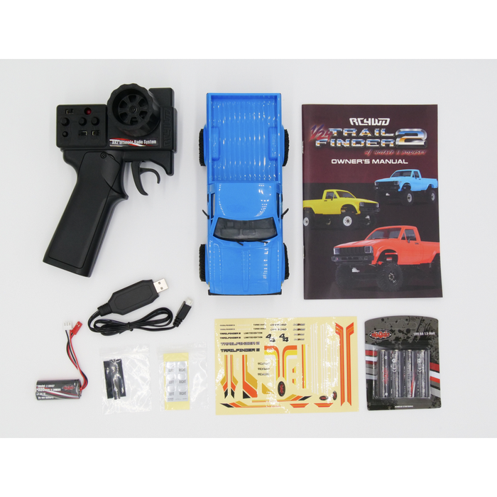 RC4WD 1/24 TRAIL FINDER 2 RTR W/ MOJAVE II HARDBODY SET (RED)