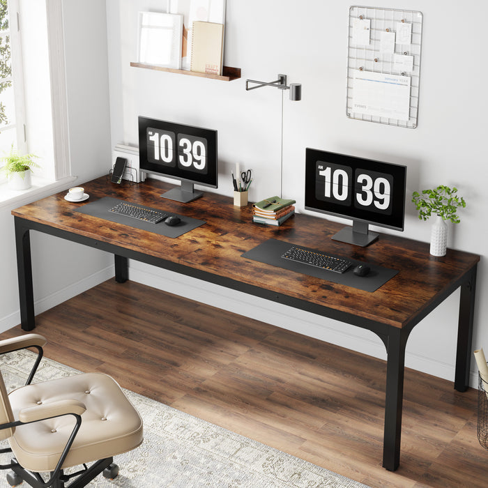 Rectangle Executive Desk, 78.7" Computer Desk 6FT Conference Table