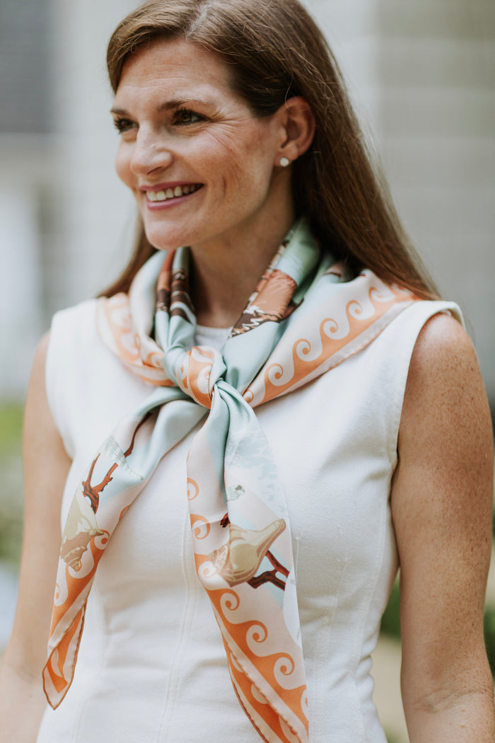 Sand Marsh Flyer Silk Scarf