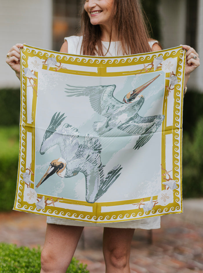 Sand Marsh Flyer Silk Scarf
