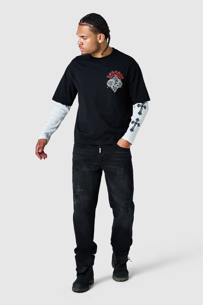 Sandro Relaxed Jean - Black