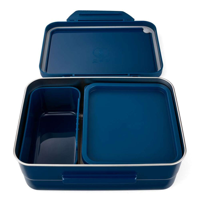 Satch Edelstahl Lunchbox Brotzeitbox Set 3tlg. Blau