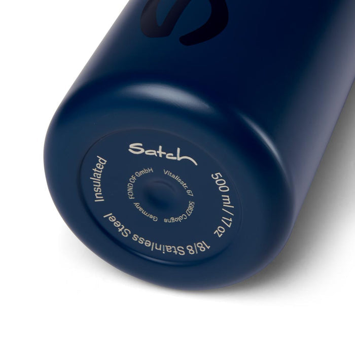 Satch Edelstahl Trinkflasche Blau