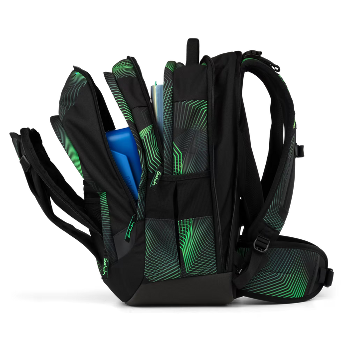 Satch Match PLUS Schulrucksack Seismic Green
