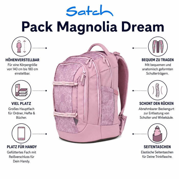 Satch Pack Schulrucksack Magnolia Dream