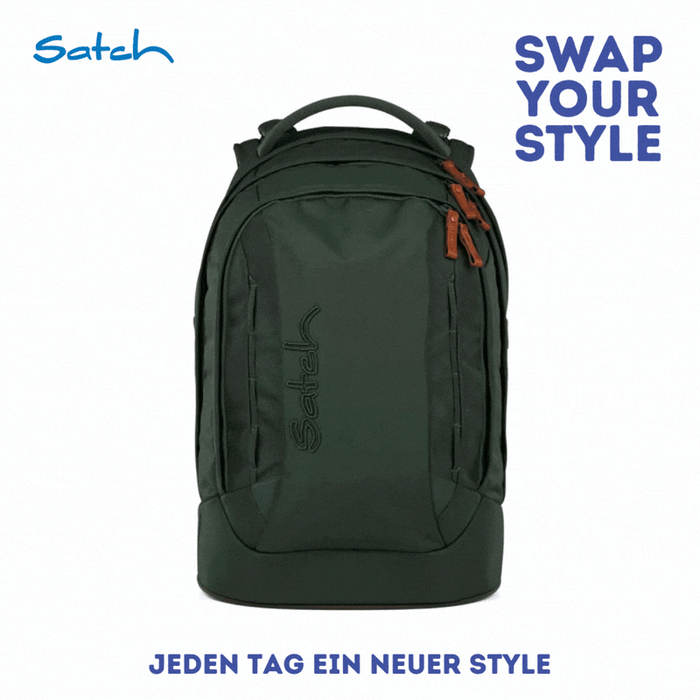 Satch Pack Schulrucksack Nordic Forest Green