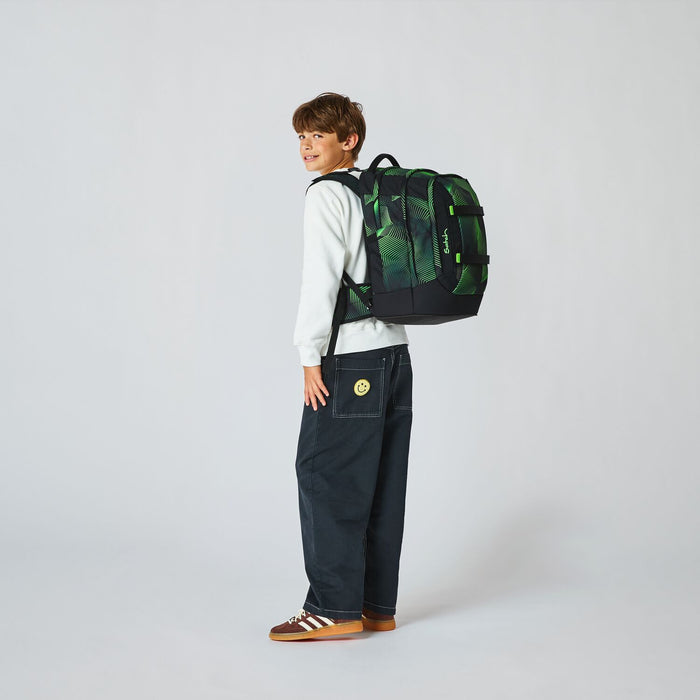 Satch Pack Schulrucksack Seismic Green