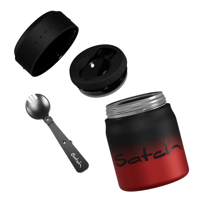 Satch Thermo Lunchbox Edelstahl Black Graffiti
