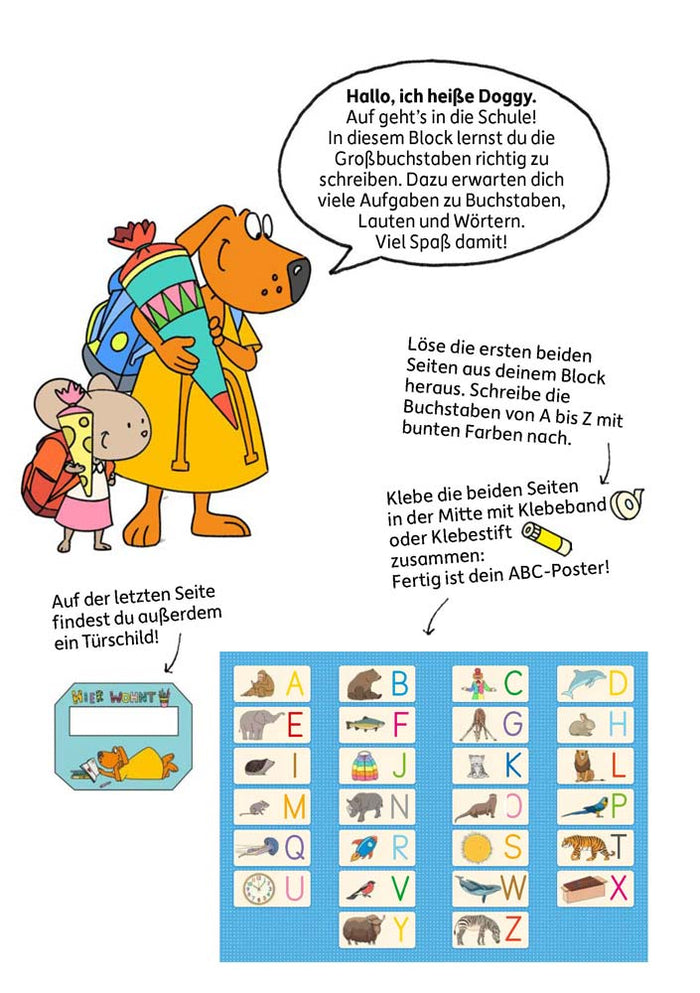Schulstart-Block – Buchstaben schreiben lernen
