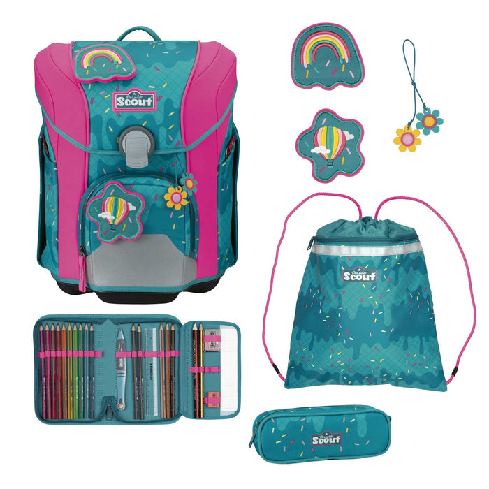 Scout Micro Schulranzen-Set 4tlg. Happy Confetti