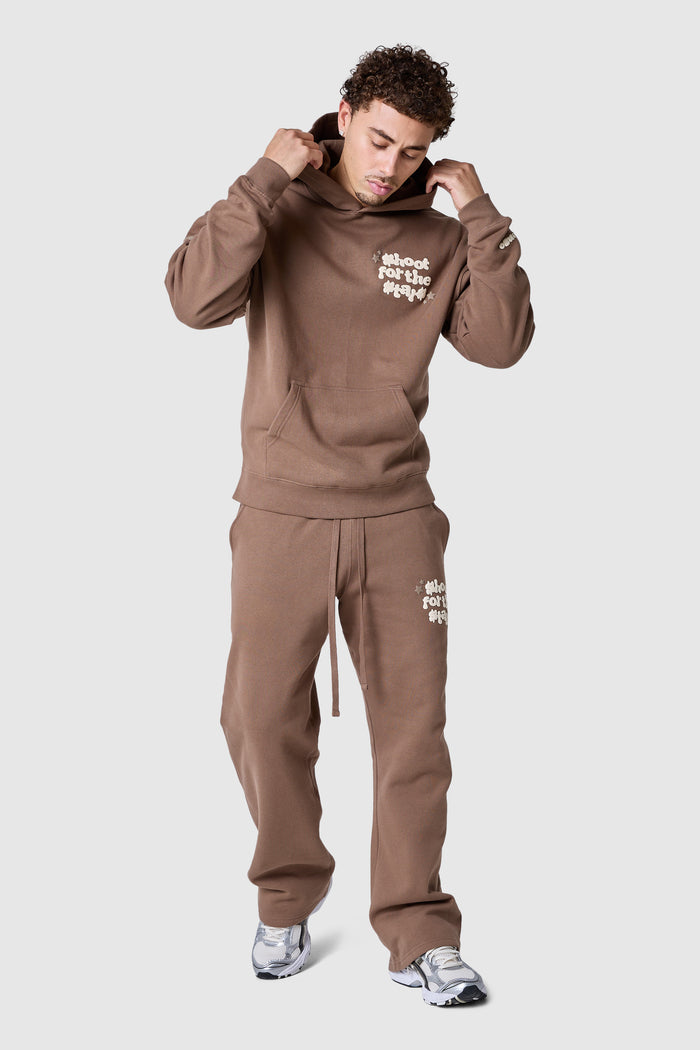 Shoot For The Stars Hood - Earthy Brown