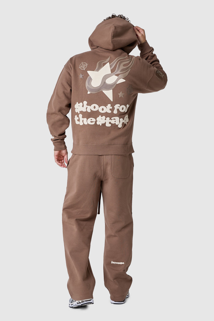 Shoot For The Stars Hood - Earthy Brown