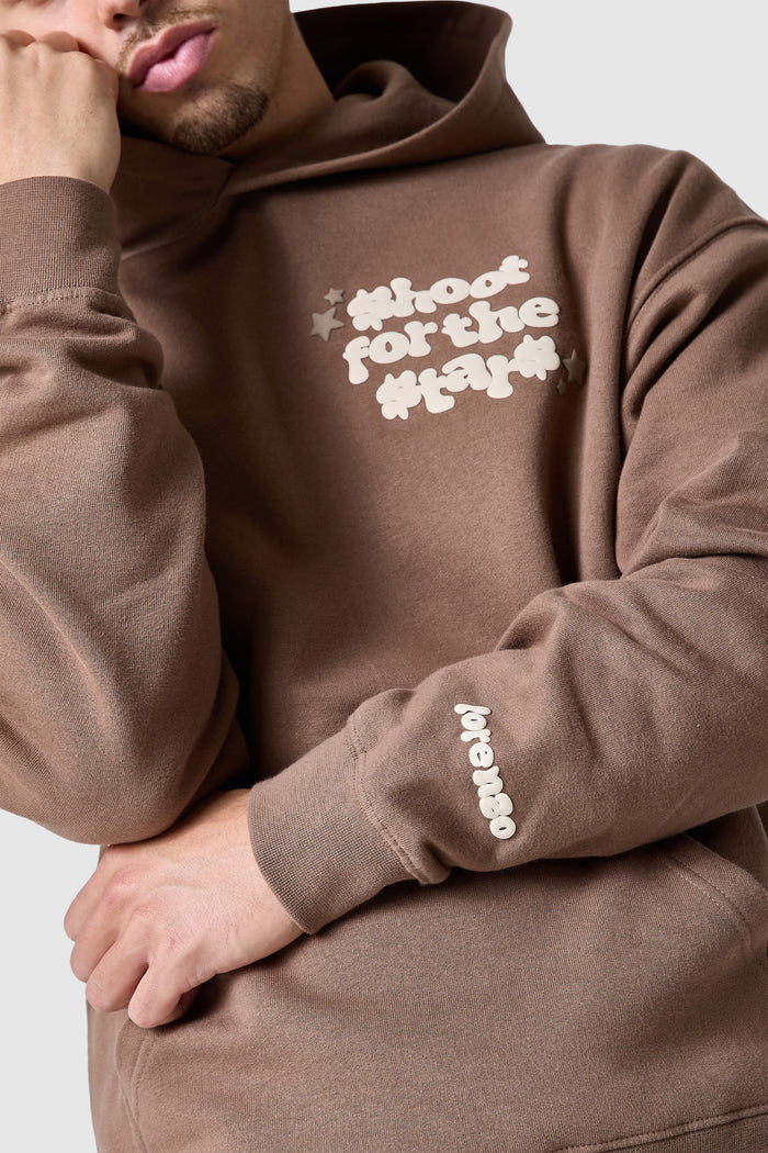 Shoot For The Stars Hood - Earthy Brown