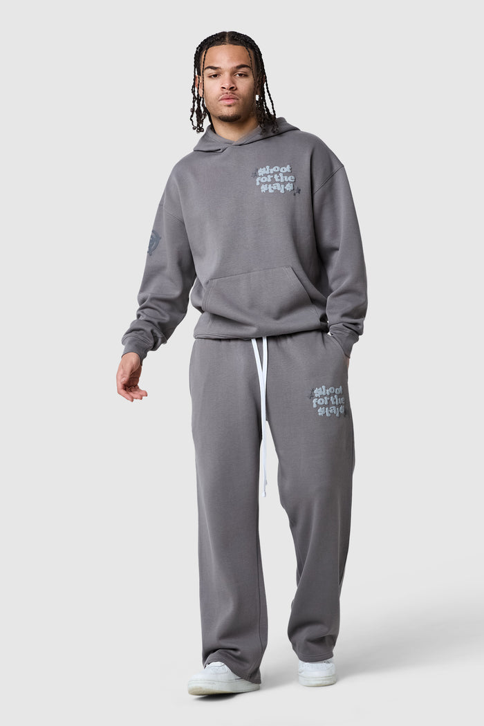 Shoot For The Stars Hood - Steel